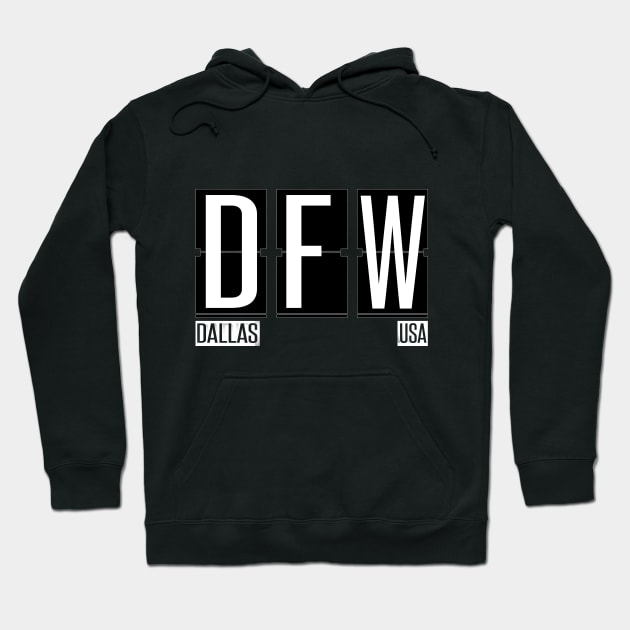 DFW- Dallas Ft. Worth TX Airport Code Souvenir or Gift Shirt Hoodie by HopeandHobby